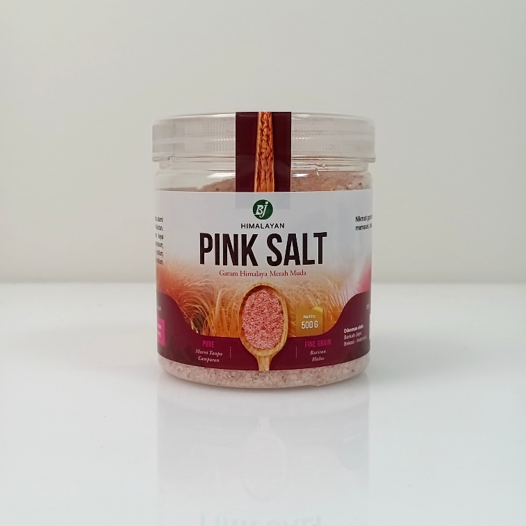 Garam Pink Himalaya 500gr BJ | Himalayan Pink Salt Premium | Garam Himalaya dengan 84 Mineral Alami 