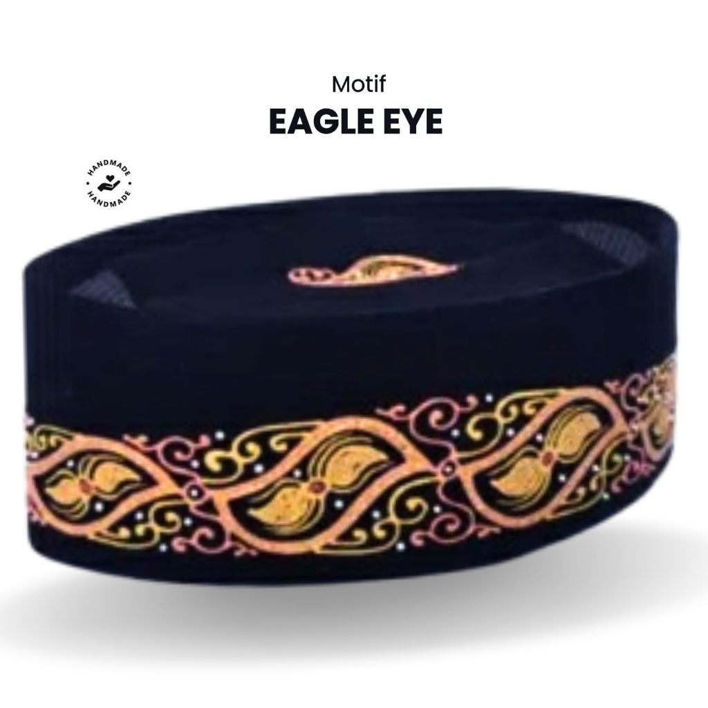 Songkok Lukis Eagle Eye | Peci Lukis Motif Eagle Eye AC