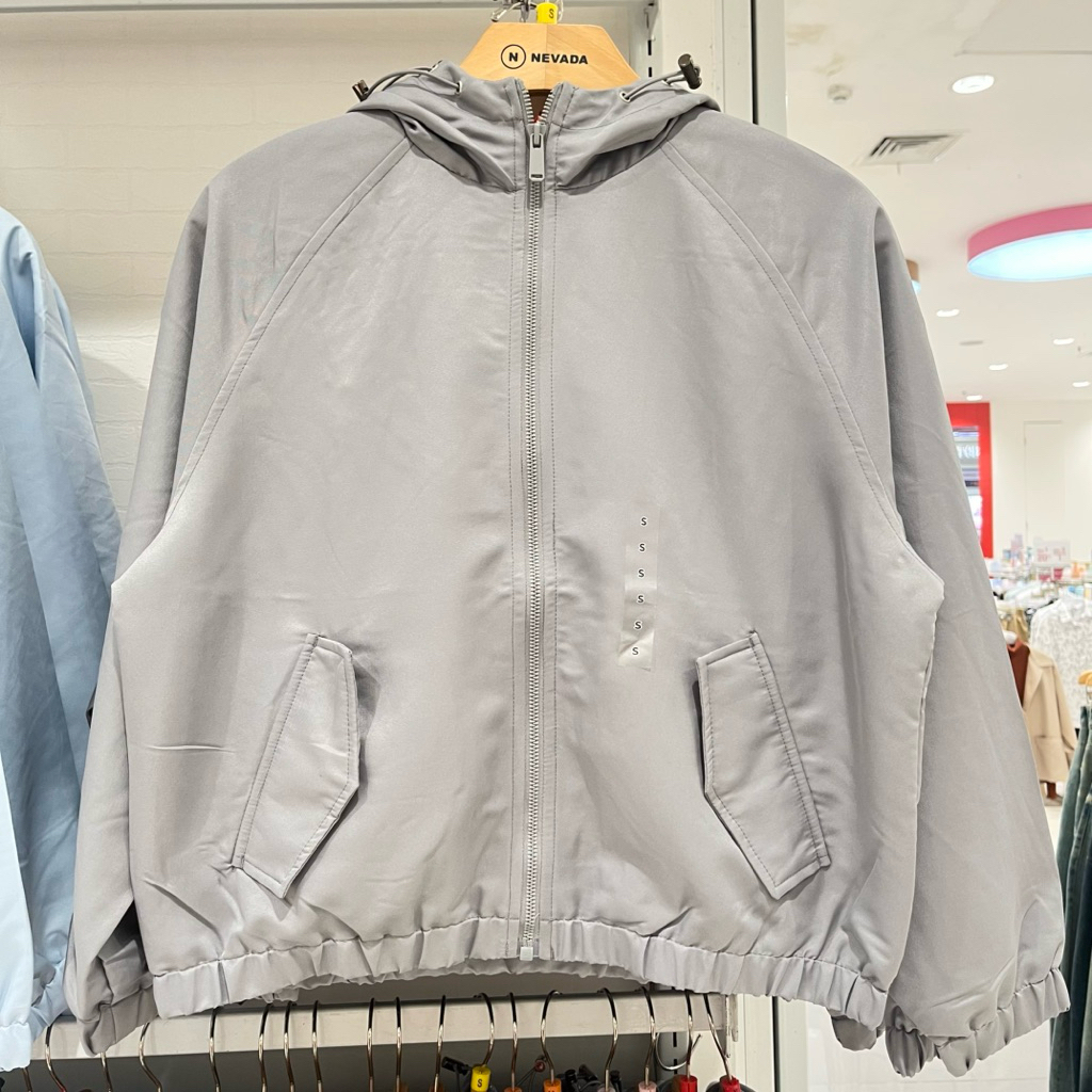 nevada jaket parasut zipper wanita
