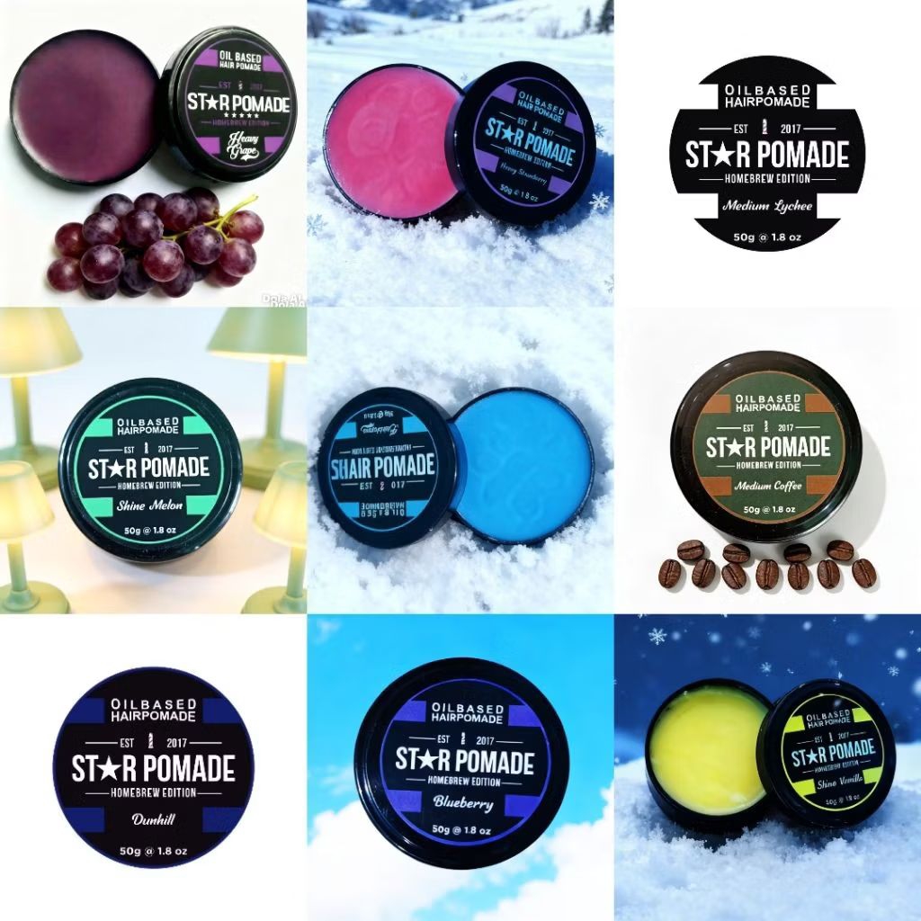 Star Pomade oilbasd 50 gram Pomade Oilbasd original