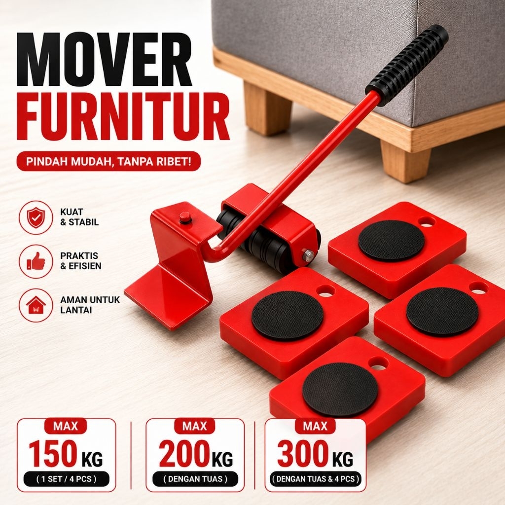mover roller moving tools furniture lifter sliders moving tools set alat pemindah semua barang