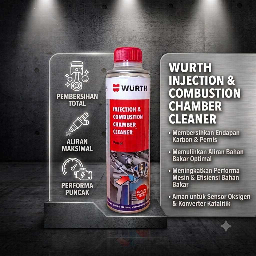 Wurth Injection & Combustion Chamber Cleaner (300ml) Pembersih Ruang Bakar Mesin Original
