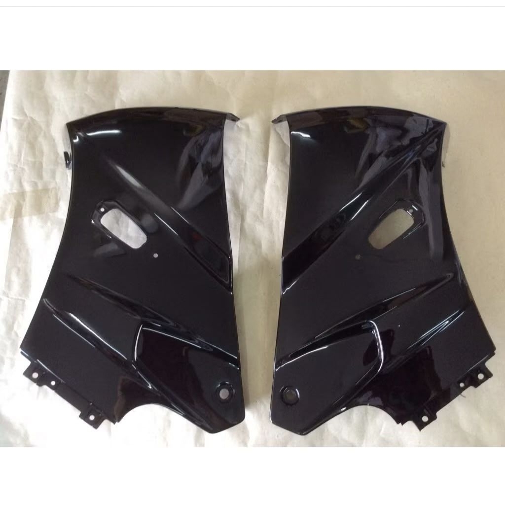 Fairing atas KAWASAKI NINJA KR SSR R bahan ABS hitam original Thailand set kanan kiri