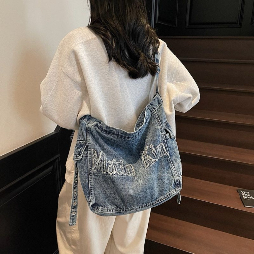 Tote bag Denim MatinKim jeans special Blue