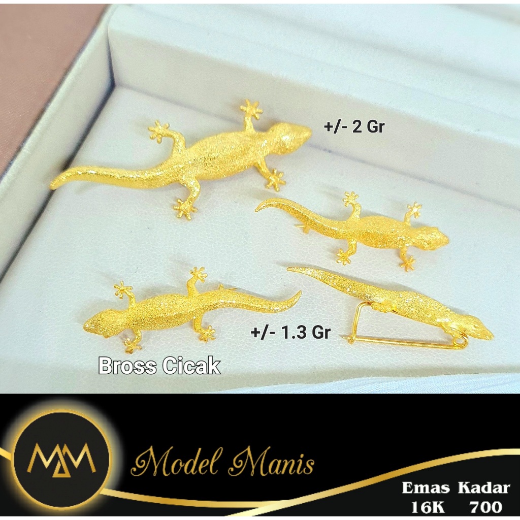 Bros cicak emas Syarat Adat pernikahan emas kuning 700 kadar 16k