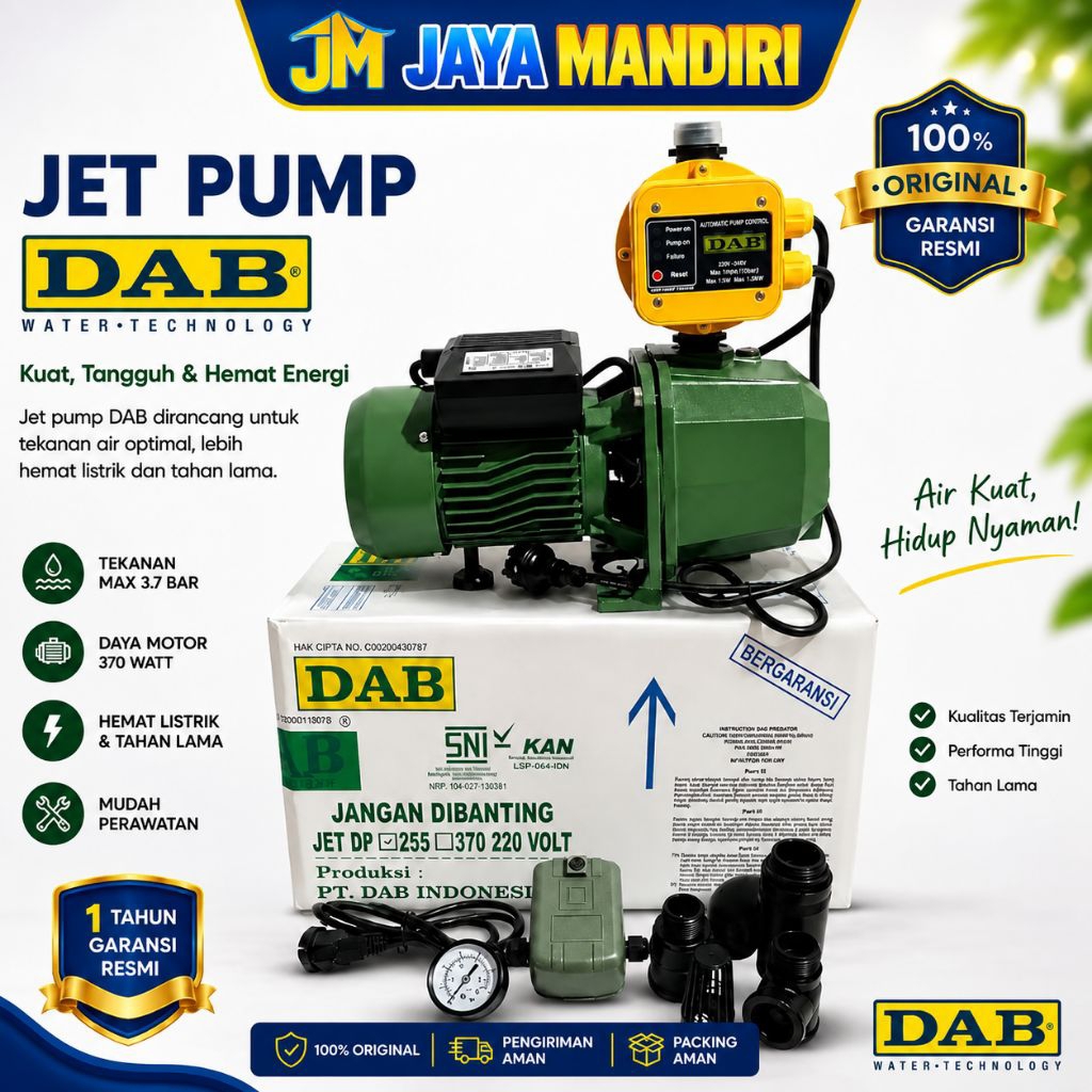 Pompa Air Jet Pump DAB 370 | Pompa Air Jet Pump DAB Indonesia - Non Automatic