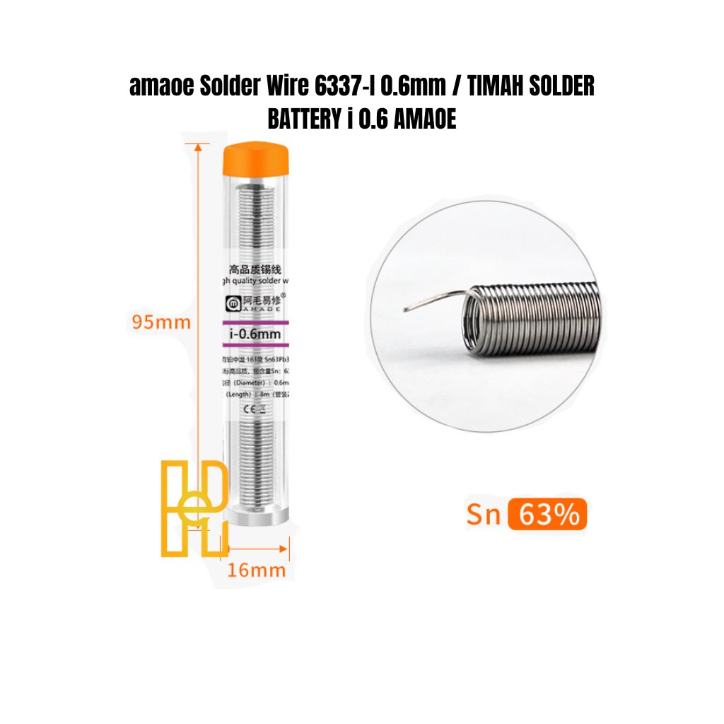 amaoe Solder Wire 6337-I 0.6mm / TIMAH SOLDER BATTERY i 0.6 AMAOE