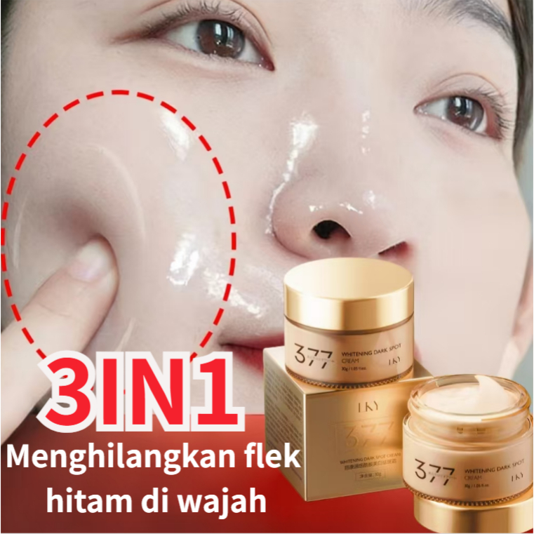 377 cream penghilang flek hitam cream flek hitam membandel 30g pemutih wajah glowing cepat krim plek