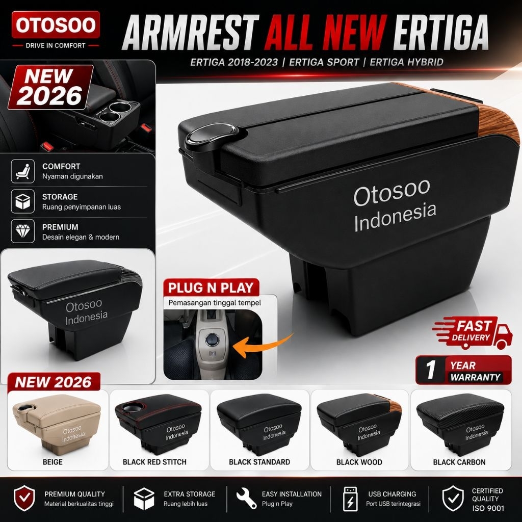 ARMREST XL7 -All New ertiga 2018-2026- armrest ertiga sport-ertiga hybrid console box
