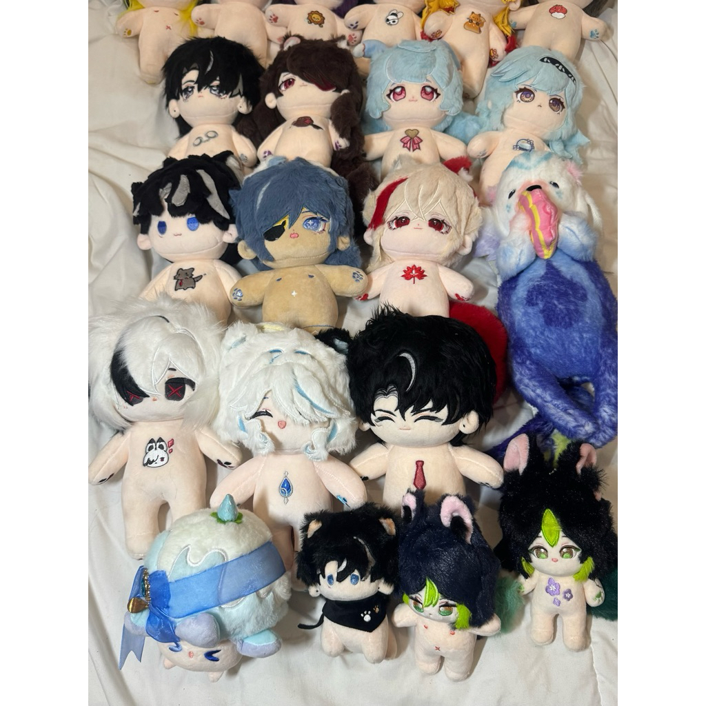 READY STOCK Genshin Impact doll plushie Neuvillette Tighnari Wriothesley Arlecchino Scaramouche Wand