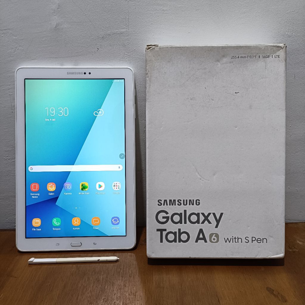 Samsung Tab A6 With S Pen Ram 3/16GB SM-P585Y Second Mulus Lengkap Siap Pakai