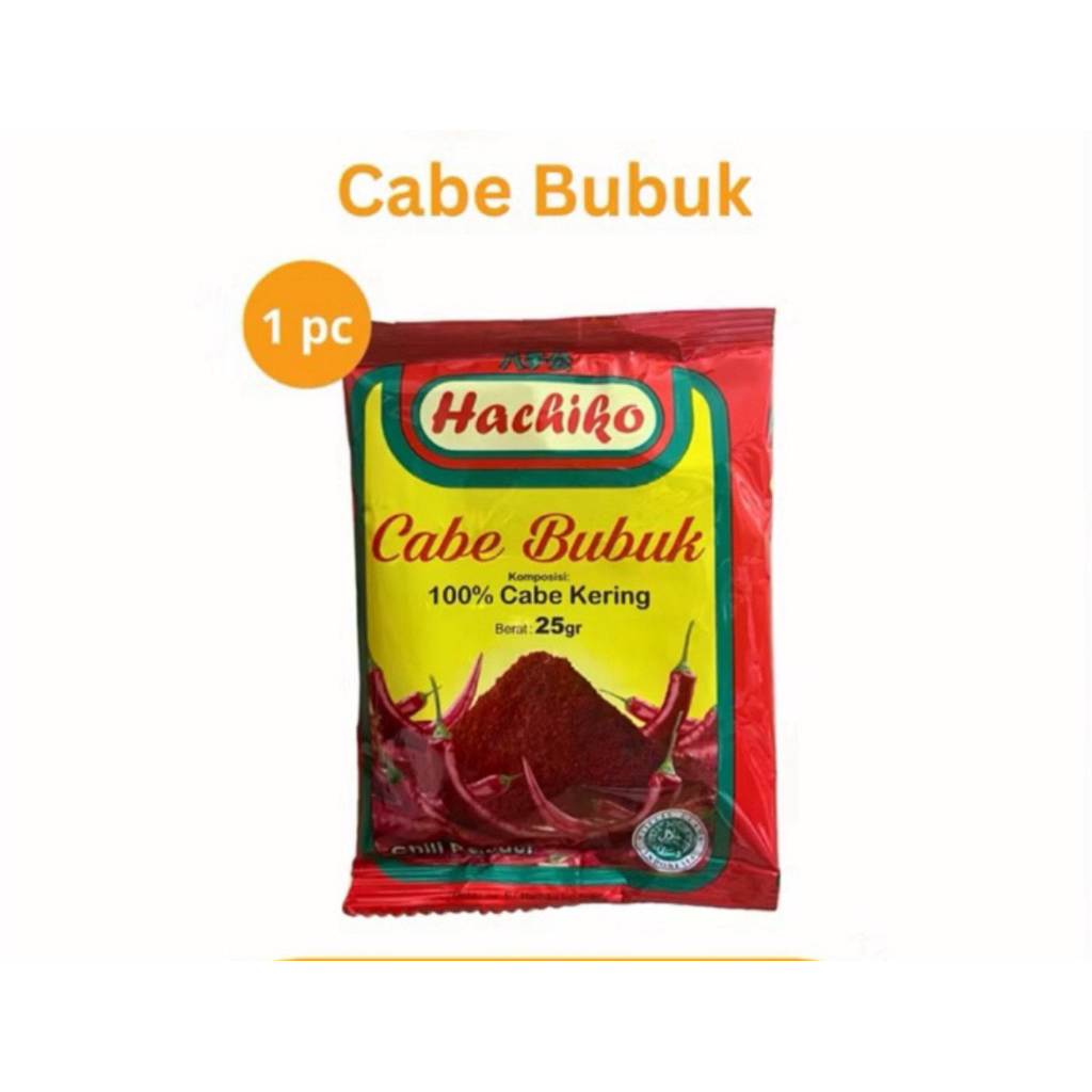 Bubuk Cabe Bubuk Asli Cabe Kering Hachiko 25gr