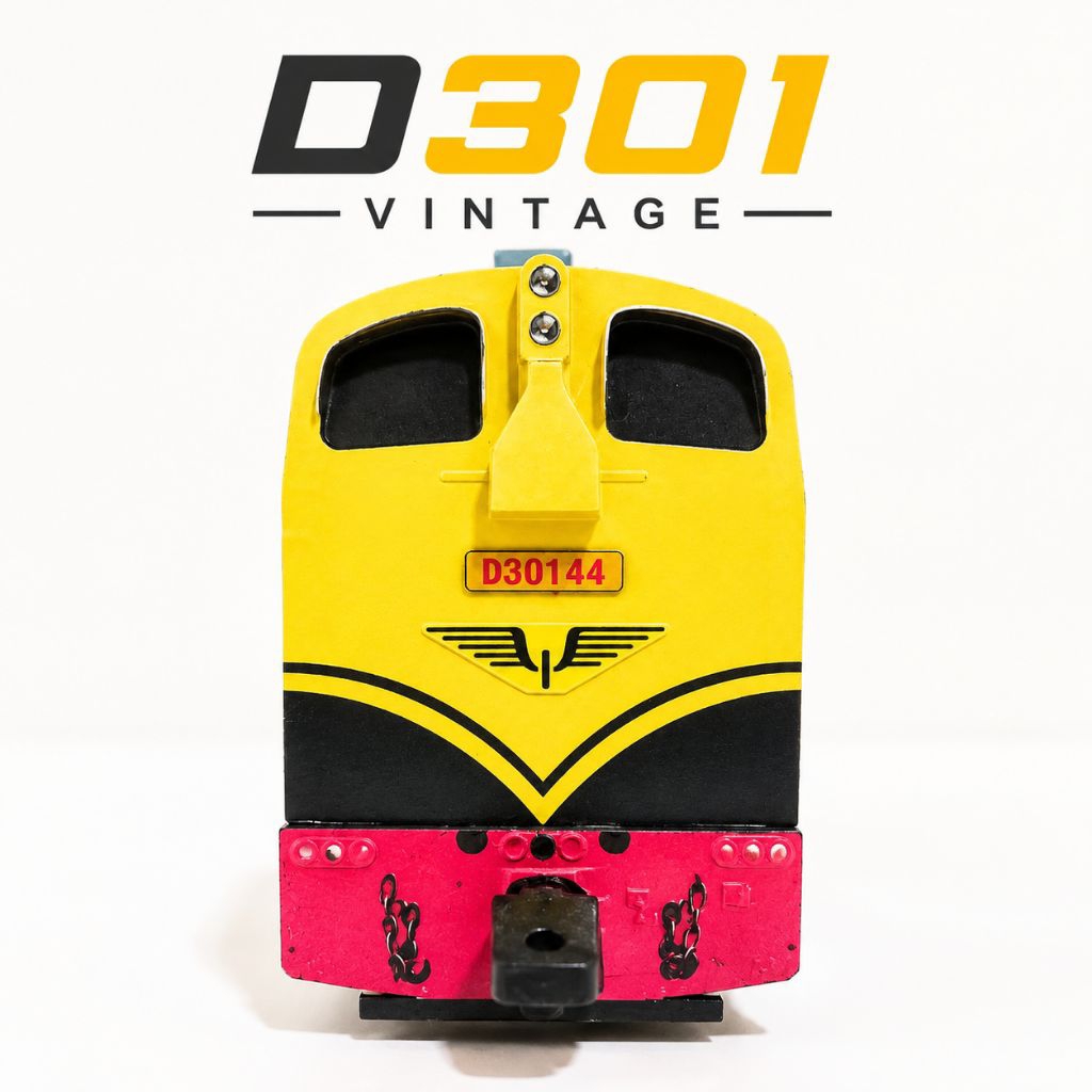 Mainan kereta api lokomotif D301Vintage