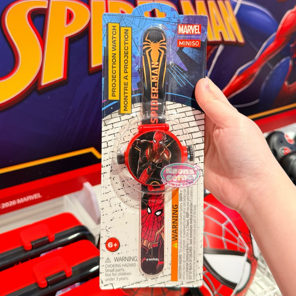Miniso x Marvel ‼️ Jam Tangan Analog Anak / Kids Watch Projection Spiderman Special Edition Series