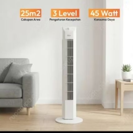 Kris Kipas Angin Berdiri Tower Fan 45 Watt