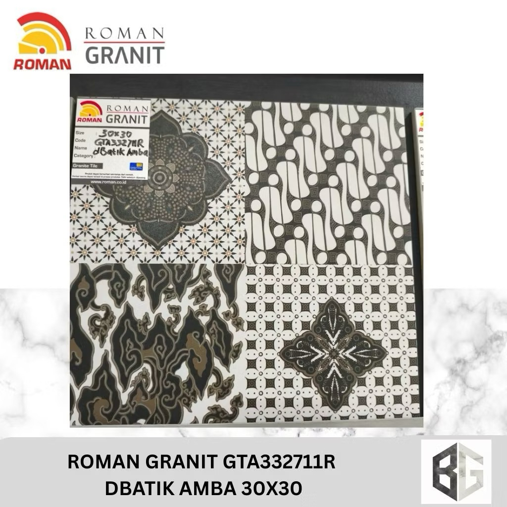 Roman Granit GTA332711R d’Batik Amba 30x30