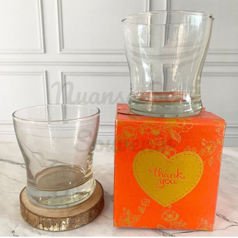 Souvenir Gelas Minum Inertia Cangkir Wine Kaca Mug Aesthetic Tumbler Bening Polos