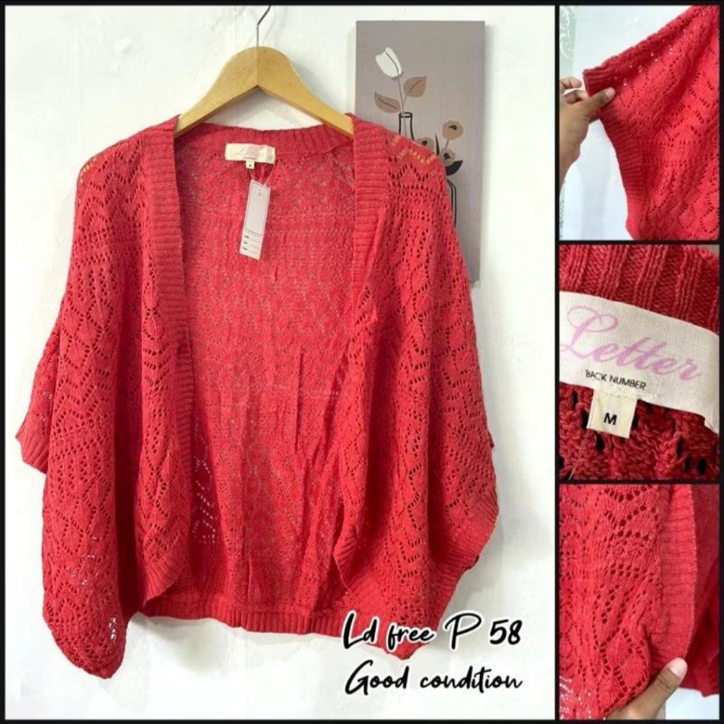 Cardigan rajut cardigan jaring outer rajut Outer jaring