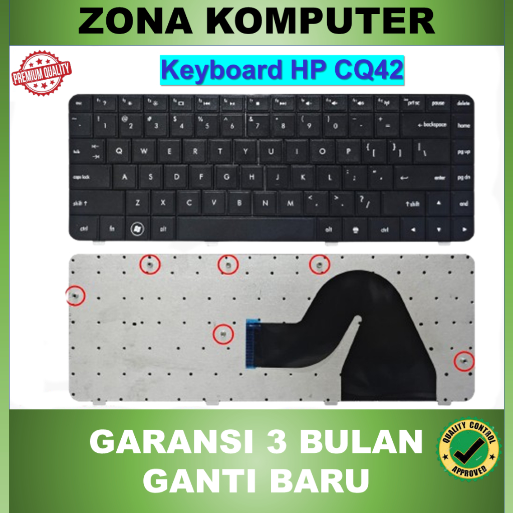 Keyboard Laptop HP COMPAQ CQ42 G42 CQ 42 CQ42-100 CQ42-200 G42-300