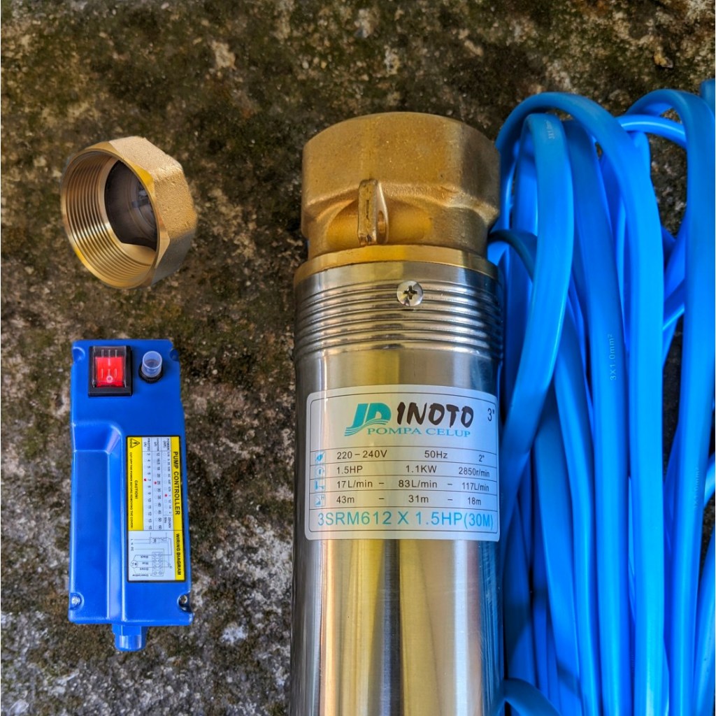 Submersible Sawah Inoto 3 Inch 1Hp 1,5Hp 2Hp + Kabel