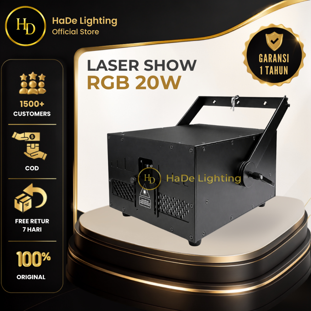 Laser Show 20 Watt - Lampu Laser Panggung Diskotik Leser 20 Watt ILDA