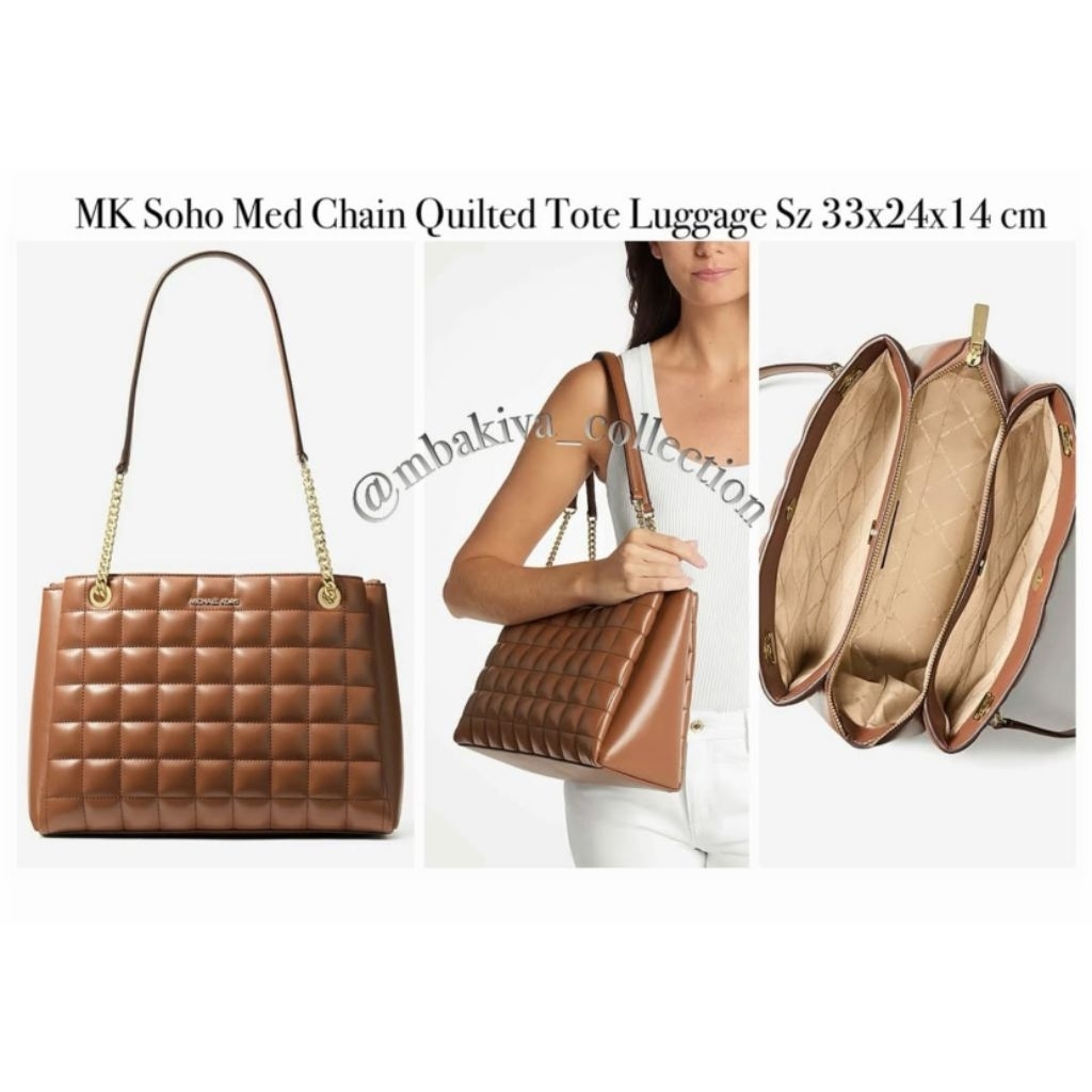 MK Soho Med Chain Quilted Tote Luggage