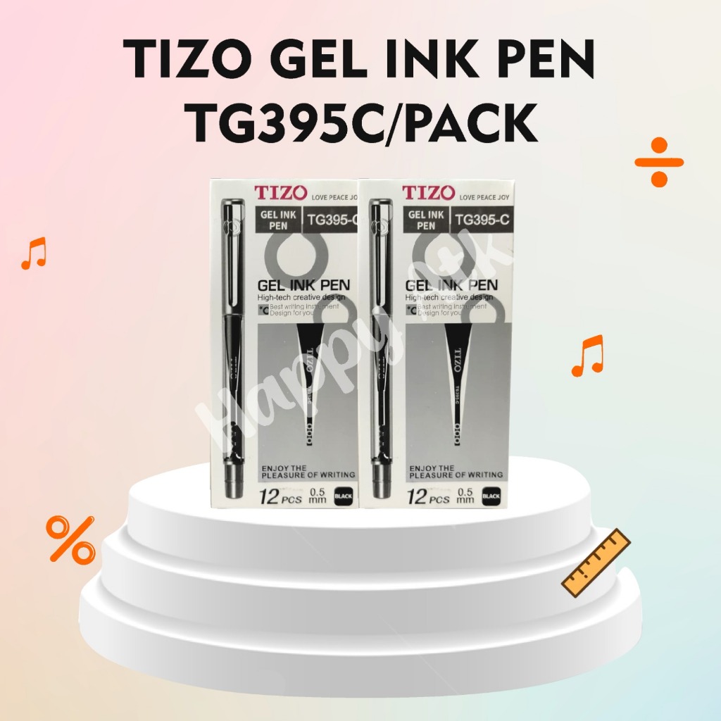 TIZO PULPEN TINTA GEL TG395C 1BOX 12PCS