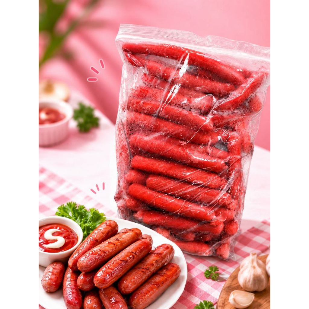 Sosis Kiloan Sapi 1kg (DIKIRIM H+1 SETELAH ORDER)