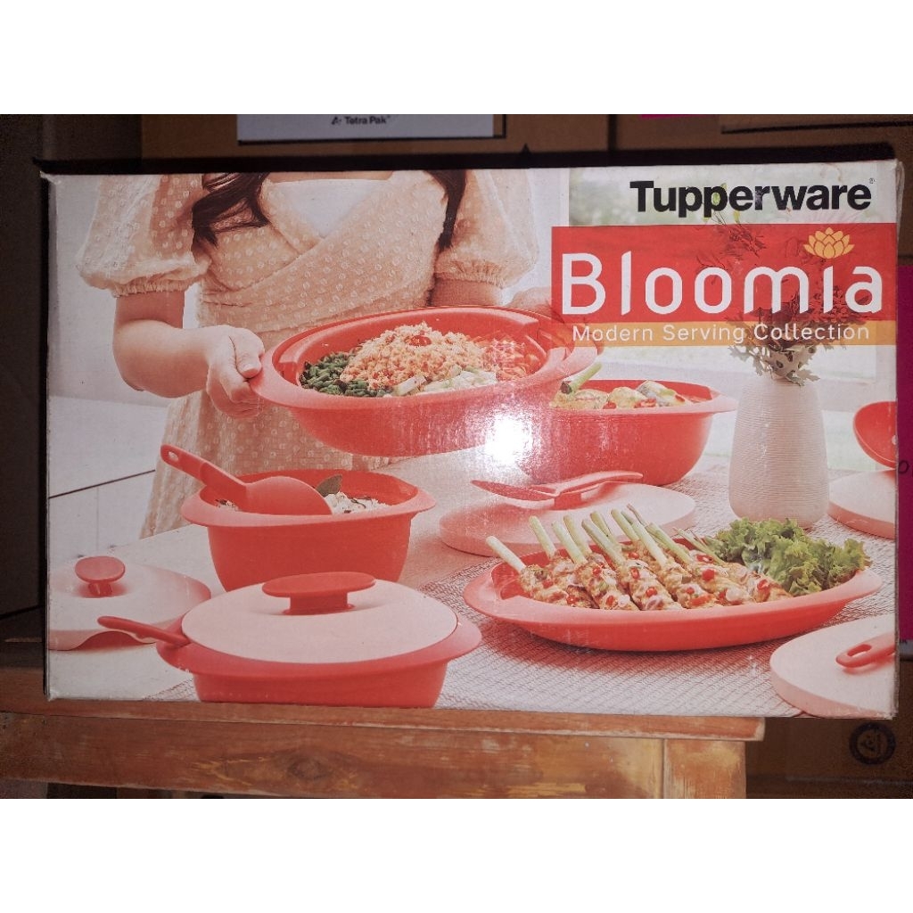 Bloomia modern serving collection / Set saji Tupperware