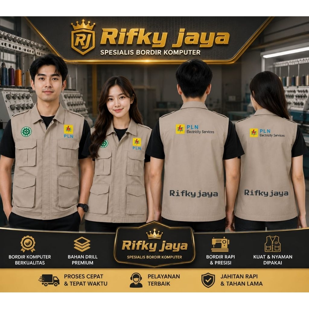Rompi PLN Safety/Rompi Kerja Lapangan PLN Safety