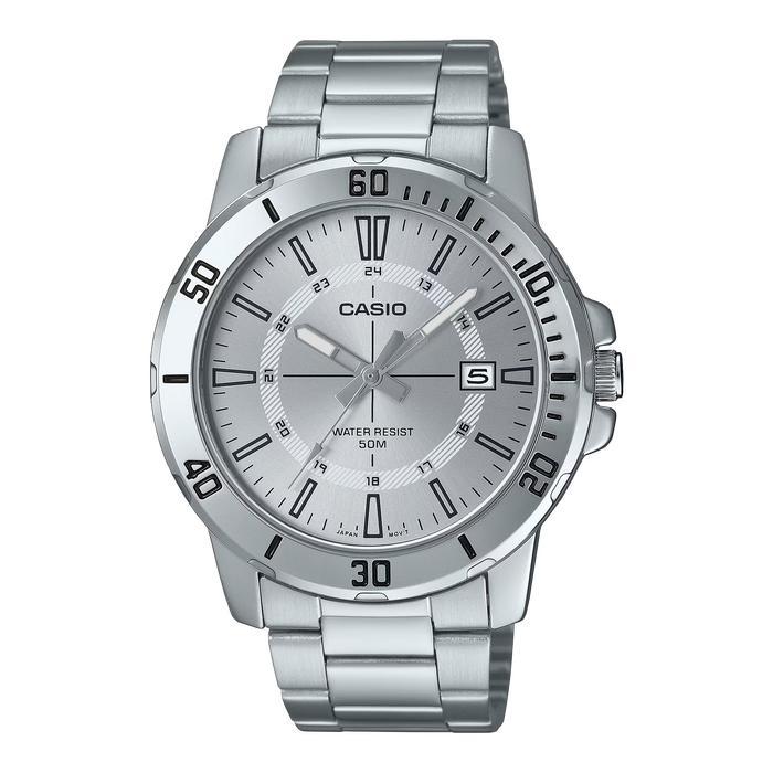 CASIO MTP-VD01D-7CVUDF Jam Tangan Pria Analog Tali Stainless Original Garansi Resmi