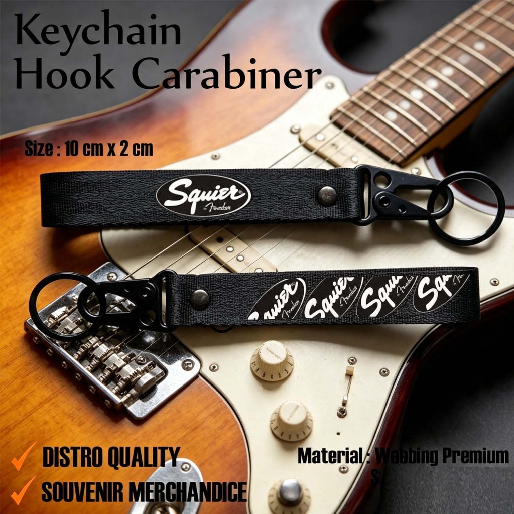GANTUNGAN KUNCI SQUIER - KEYCHAIN SQUIER - KARABINER SQUIER