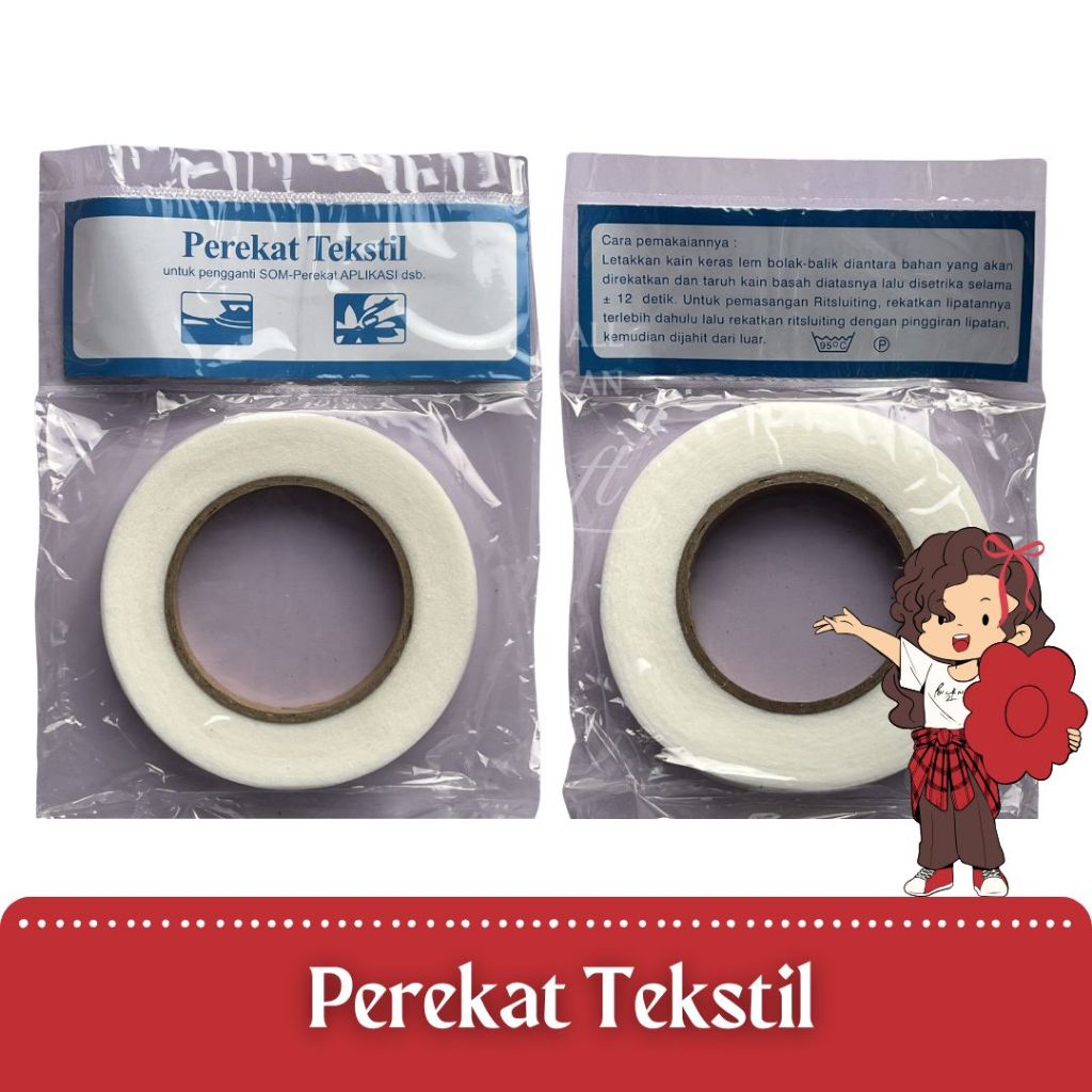 Perekat Tekstil Lem Kain Lem Sum Perekat Tepi Kain Penjahit Pengganti Jahitan Kain