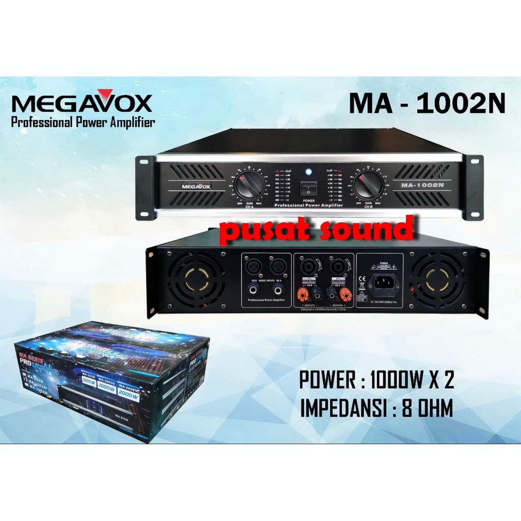 Power Megavox Ma 1002 Designed In Usa Megavox Ma1002