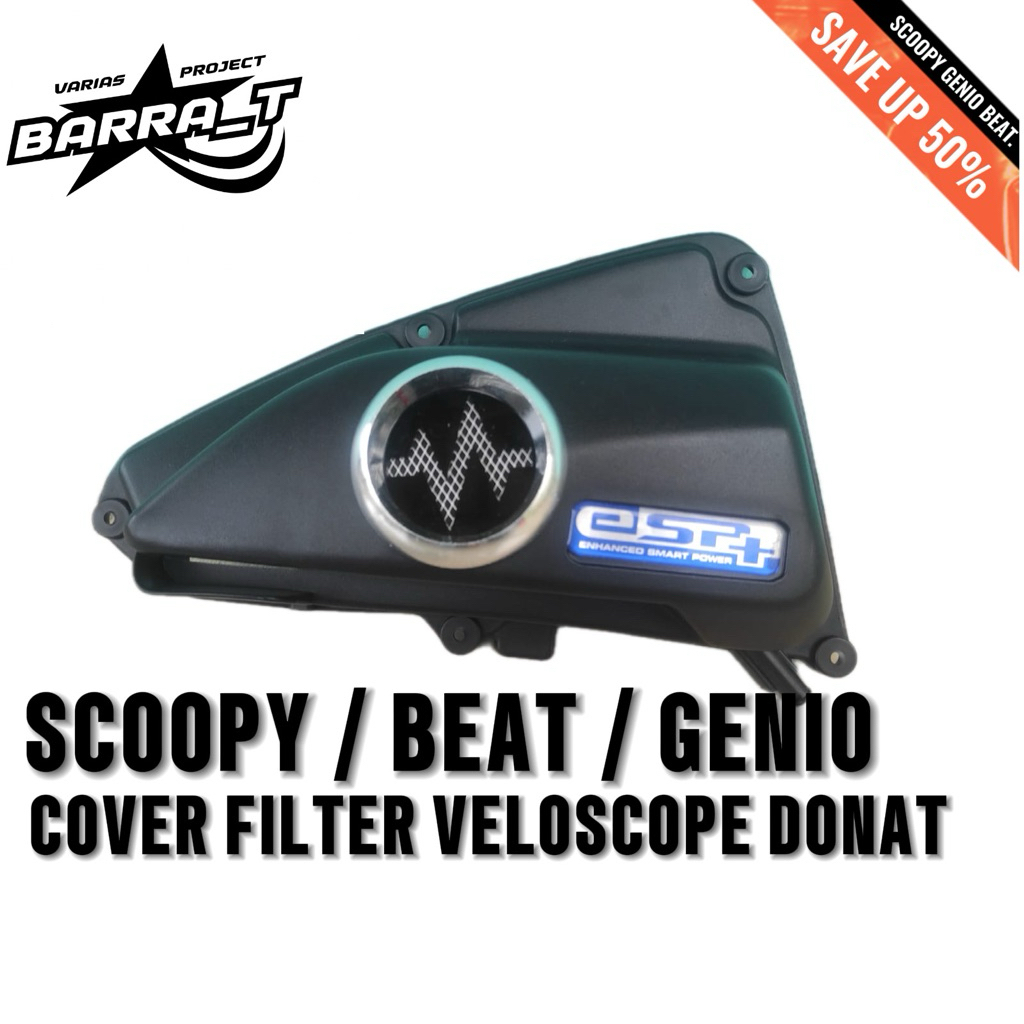 COVER FILTER VELOSCOPE DONAT BEAT/SCOOPY/GENIO 2021-2026 VELOSCOPE DONAT