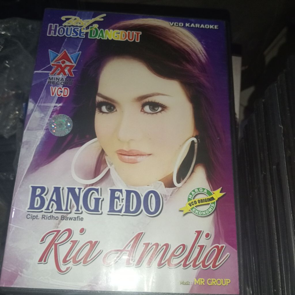 vcd karaoke minang ria amelia - bang edo (kemasan box)