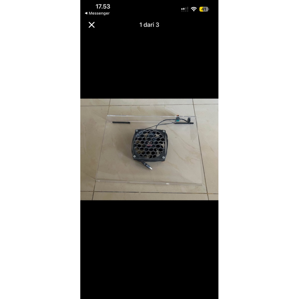 Cooling pad laptop akrilik pendingin laptop merk suncell