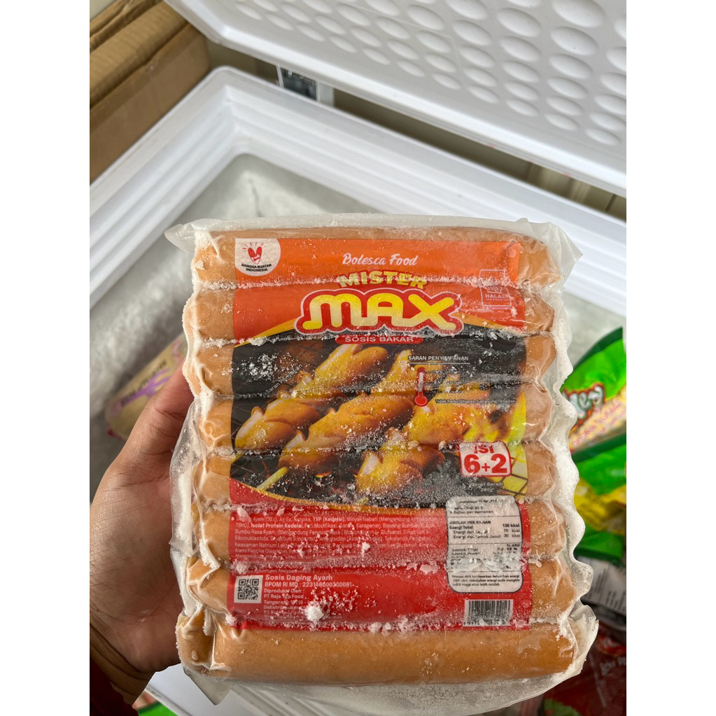 sosis bakar jumbo max isi 8