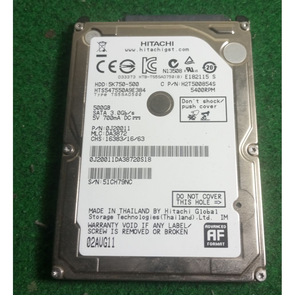 HARDIS HITACHI 500 GB COPOTAN LAPTOP