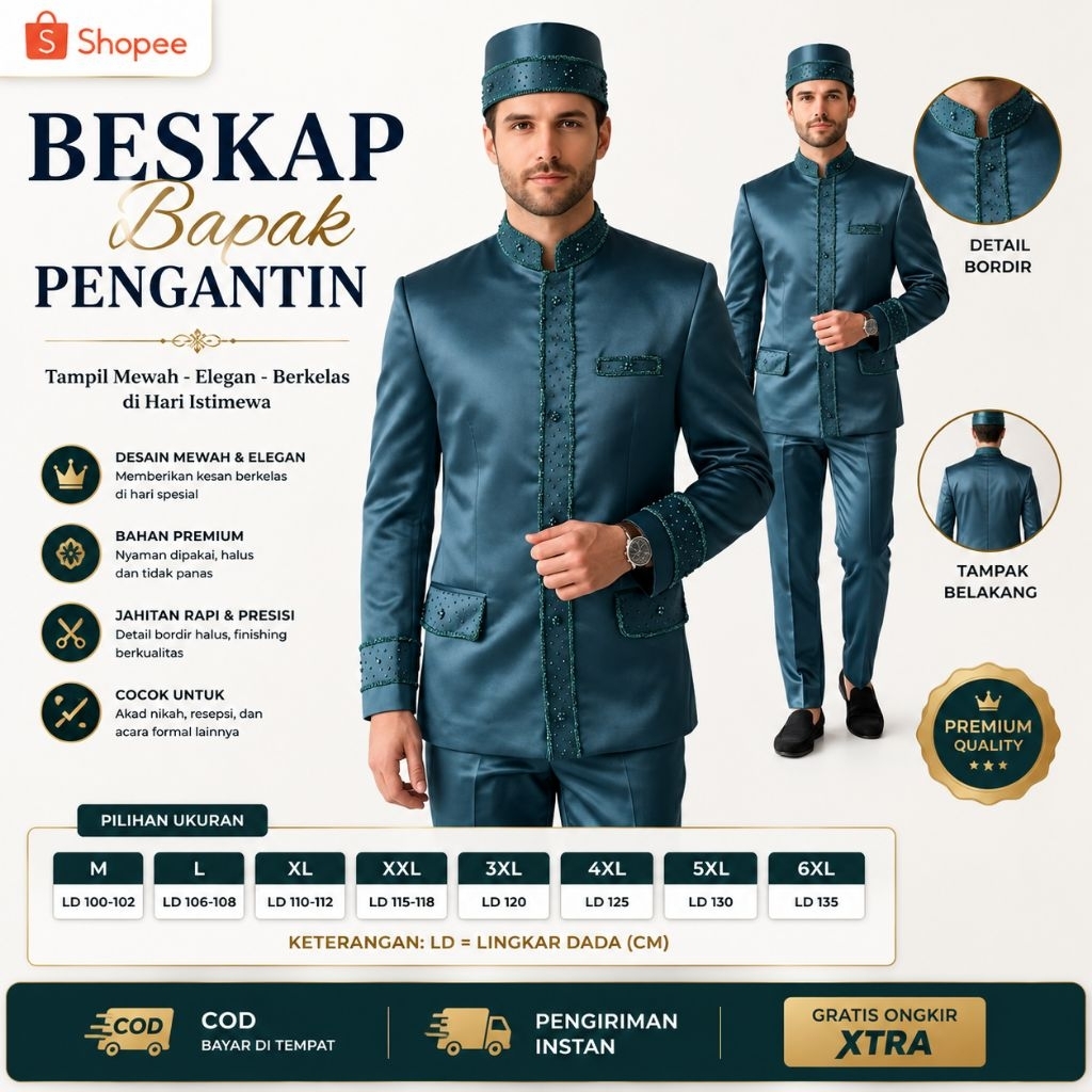 Beskap bapak besan pengantin / Beskap bapak pengantin / Basofi bapak besan / Basofi bapak among / Ba