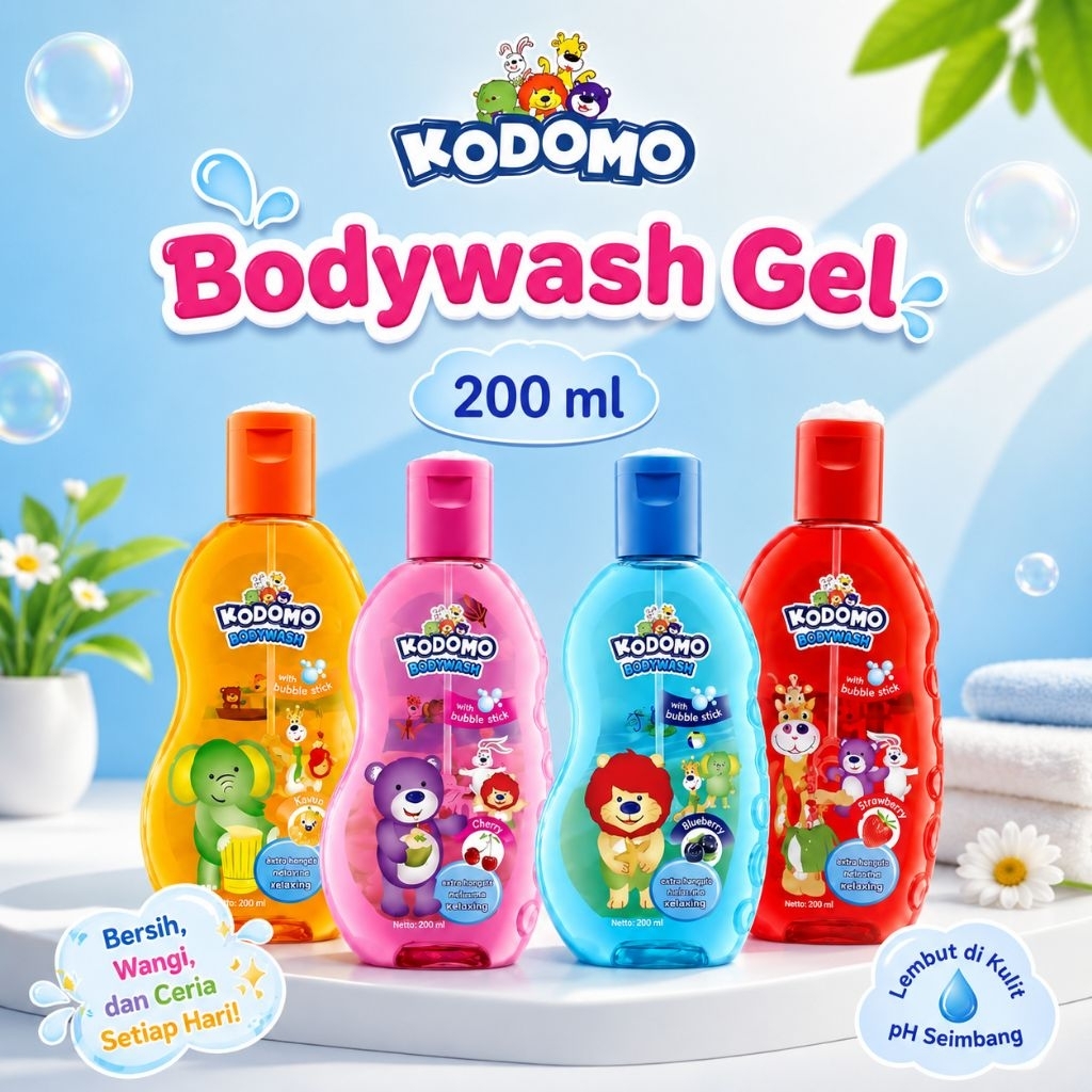 Kodomo Body Wash 200 ml / Sabun Mandi Anak Kodomo 200 ml