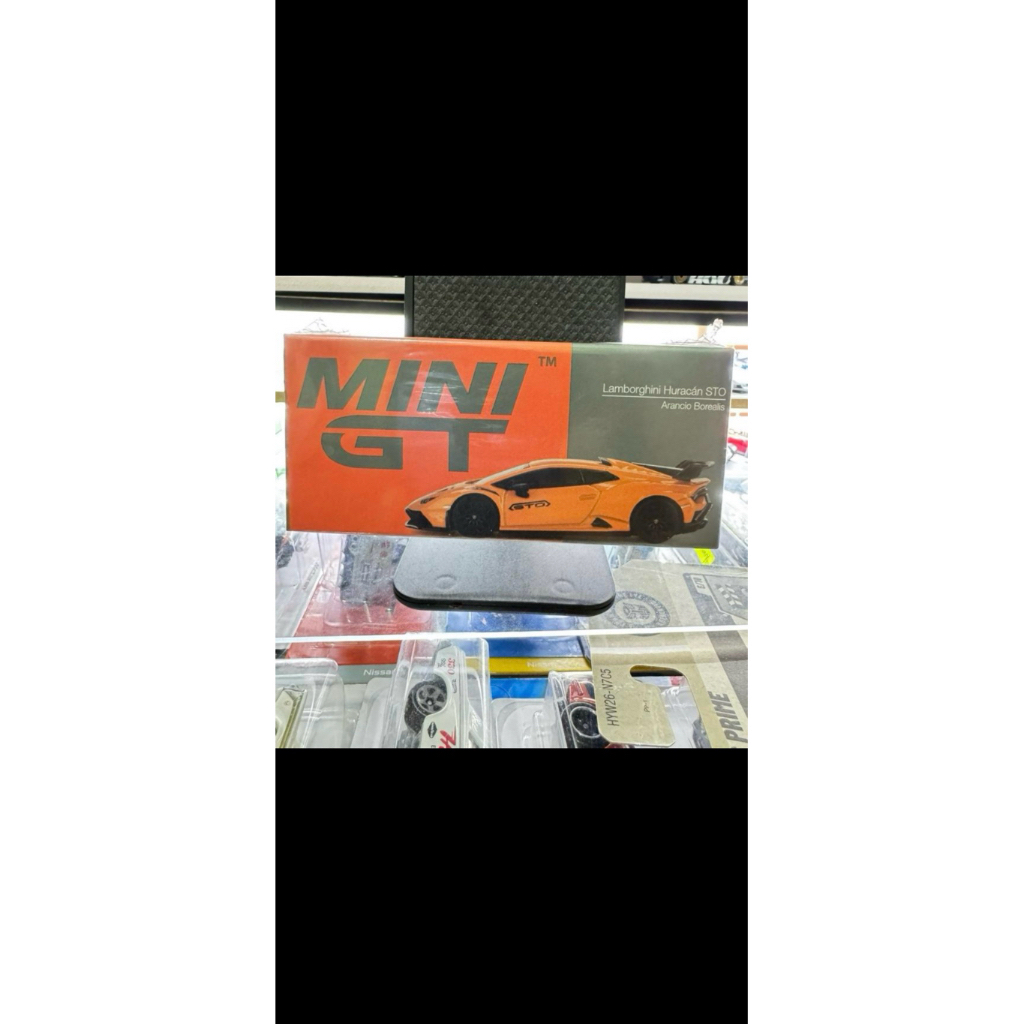 MiniGT Lamborghini Huracan STO Arancio Borealis seal