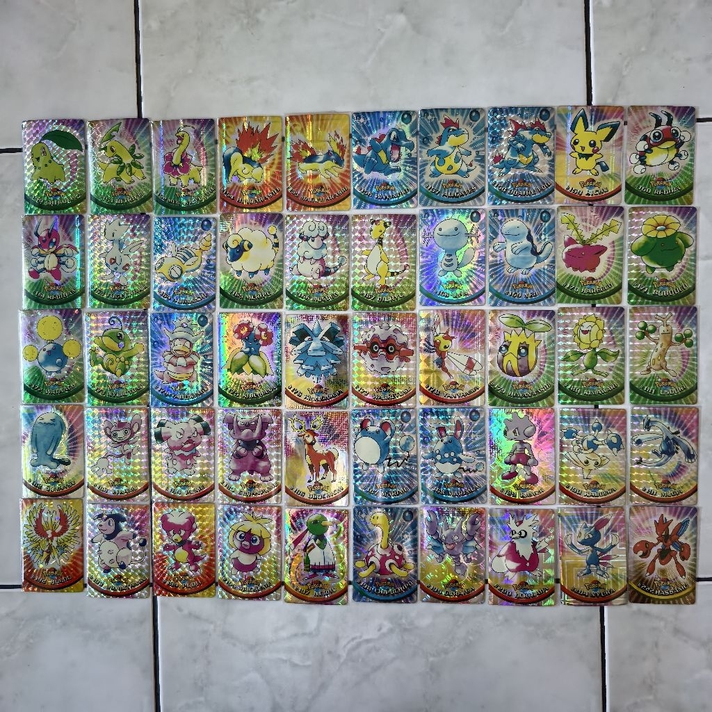 Kartu Stiker Pokemon Card Cup Cup Pop Gen 2 Johto 49 Pcs