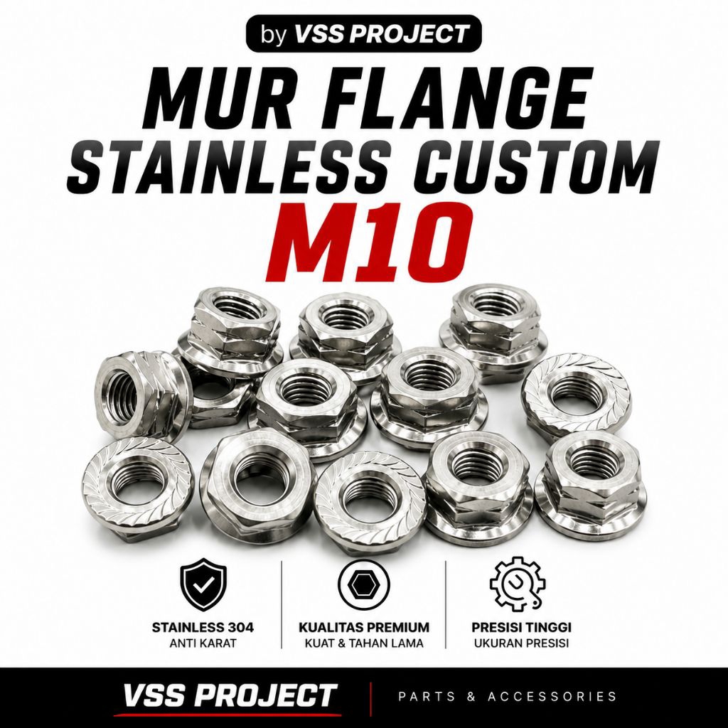 Mur Flange Stainless M10 custom