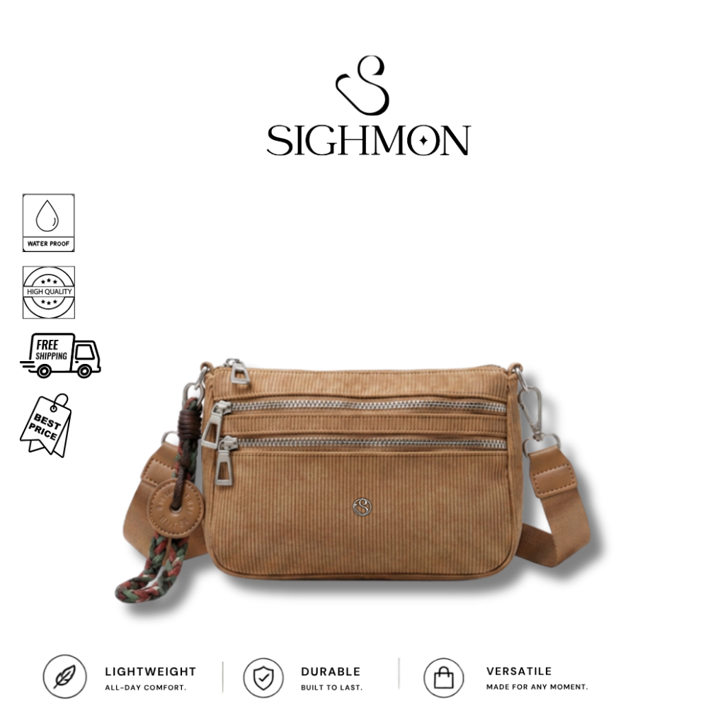 [ISLA] SIGHMON - Tas Selempang Dompet Wanita FREE GANTUNGAN Crossbody Bag