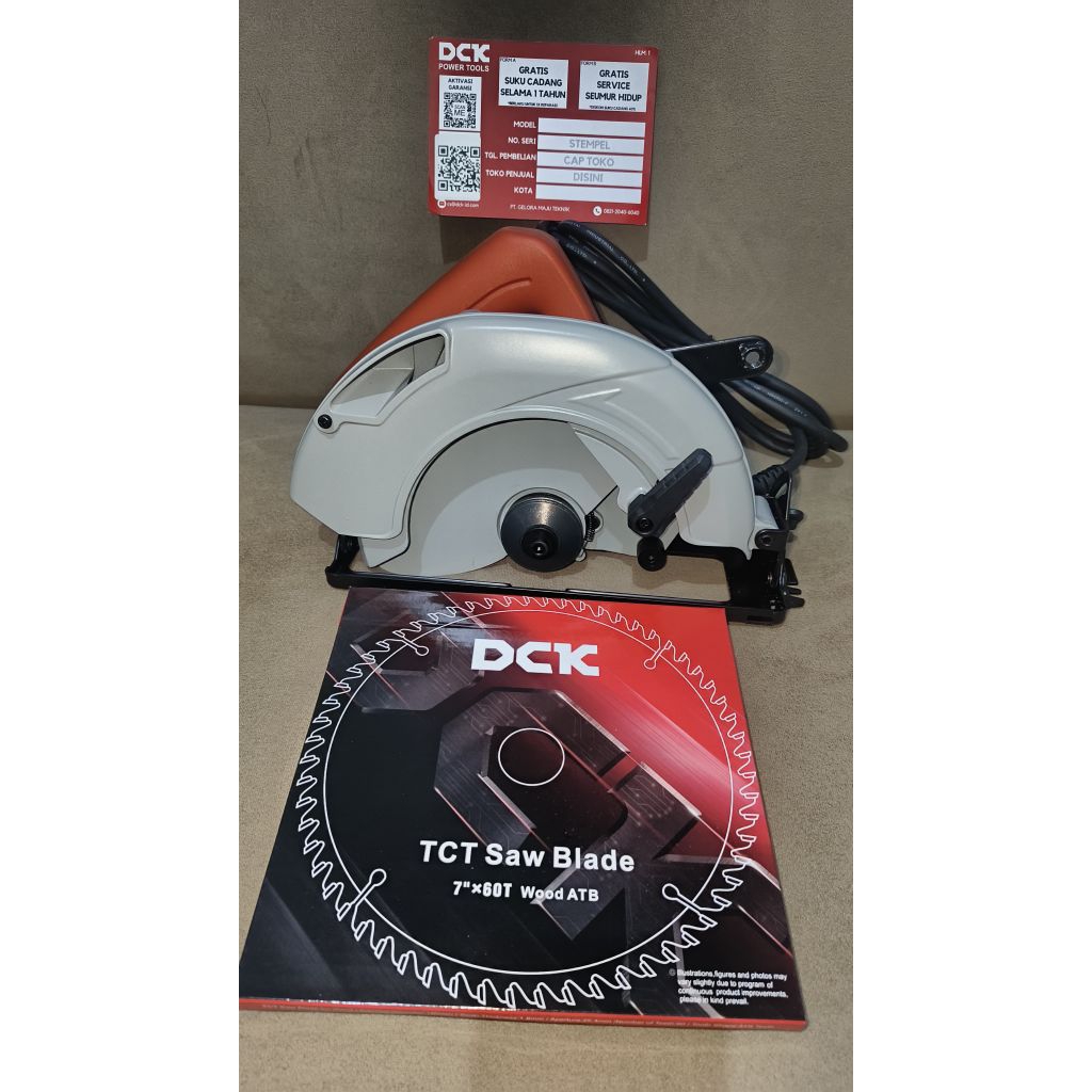 CIRCULAR SAW DCK 7INCHI.GERGAJI KAYU LISTRIK