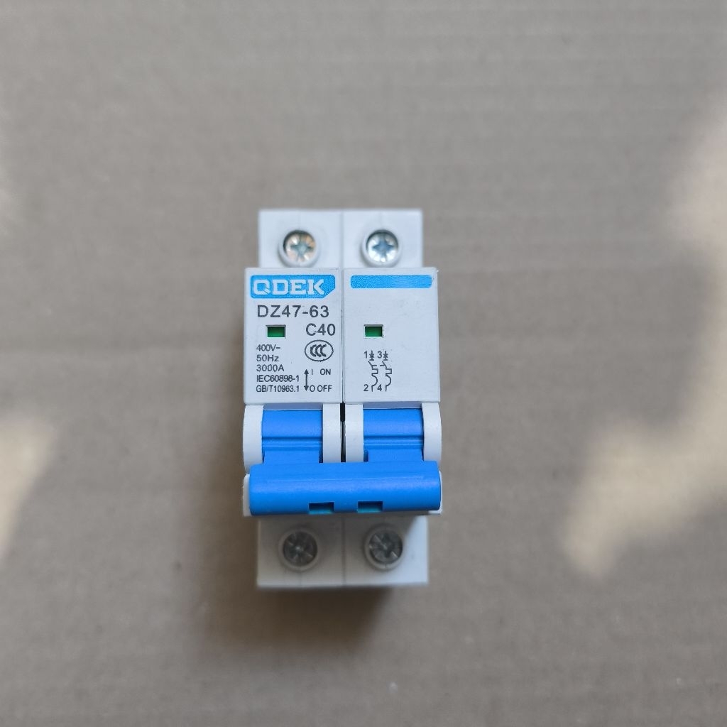 MCB QDEK 2 PHASE DZ47-63 C40 ORIGINAL