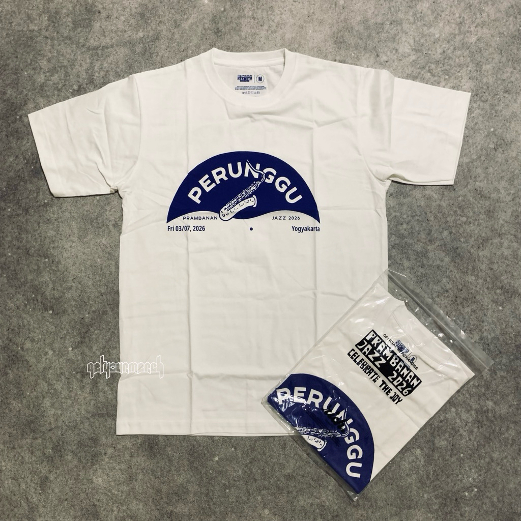Perunggu - Prambanan Jazz Festival 2026 Tshirt - White