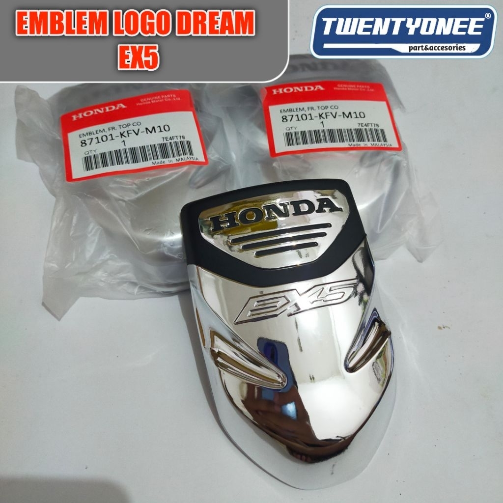 EMBLEM LOGO PANEL DASI DADA DEPAN ASTREA GRAND DREAM EX-5 ORIGINAL MALAYSIA