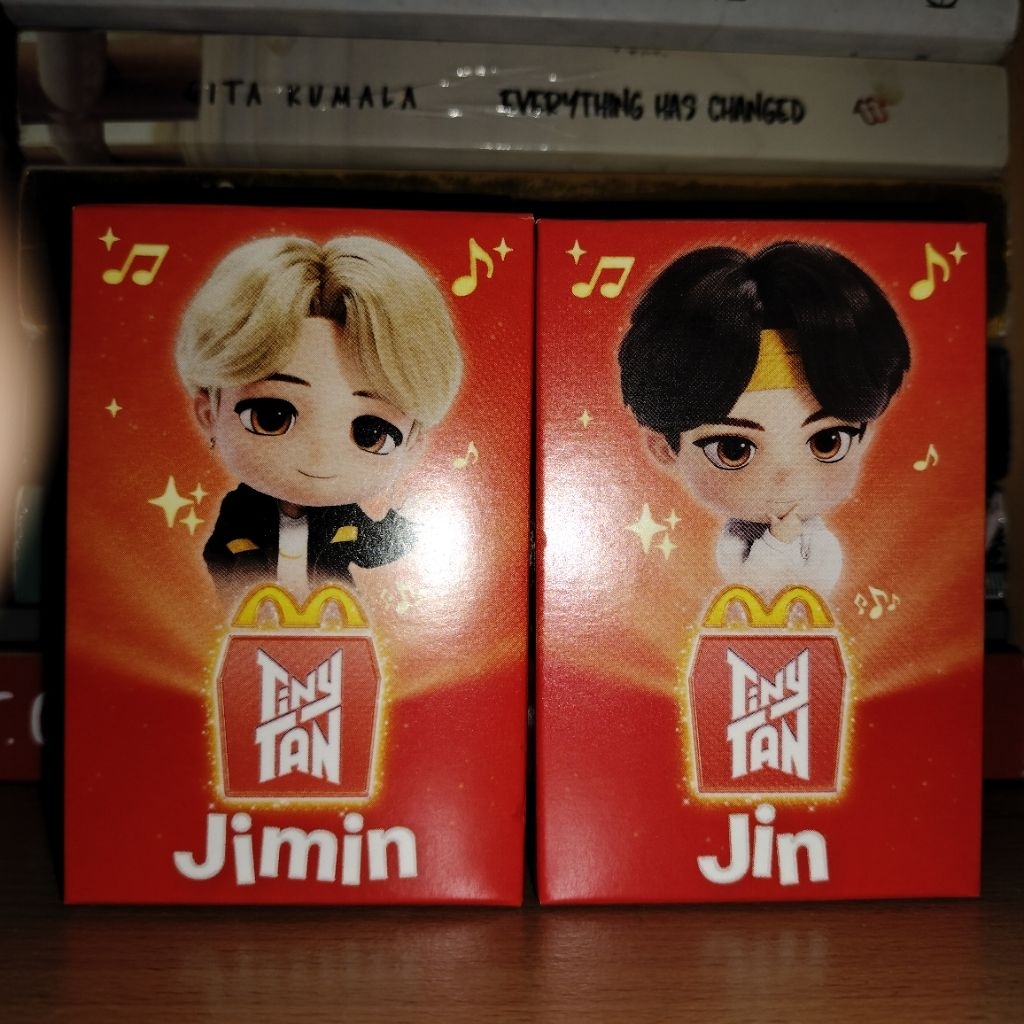 [SEALED | BUNDLE DAPAT 2] BTS TINYTAN TINY TAN MINI FIGURE PARK JIMIN KIM SEOKJIN JIN ACTION FIGURIN